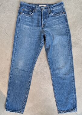Levi’s Wedgie Straight Jeans Size 27 High Rise Vintage Blue Denim